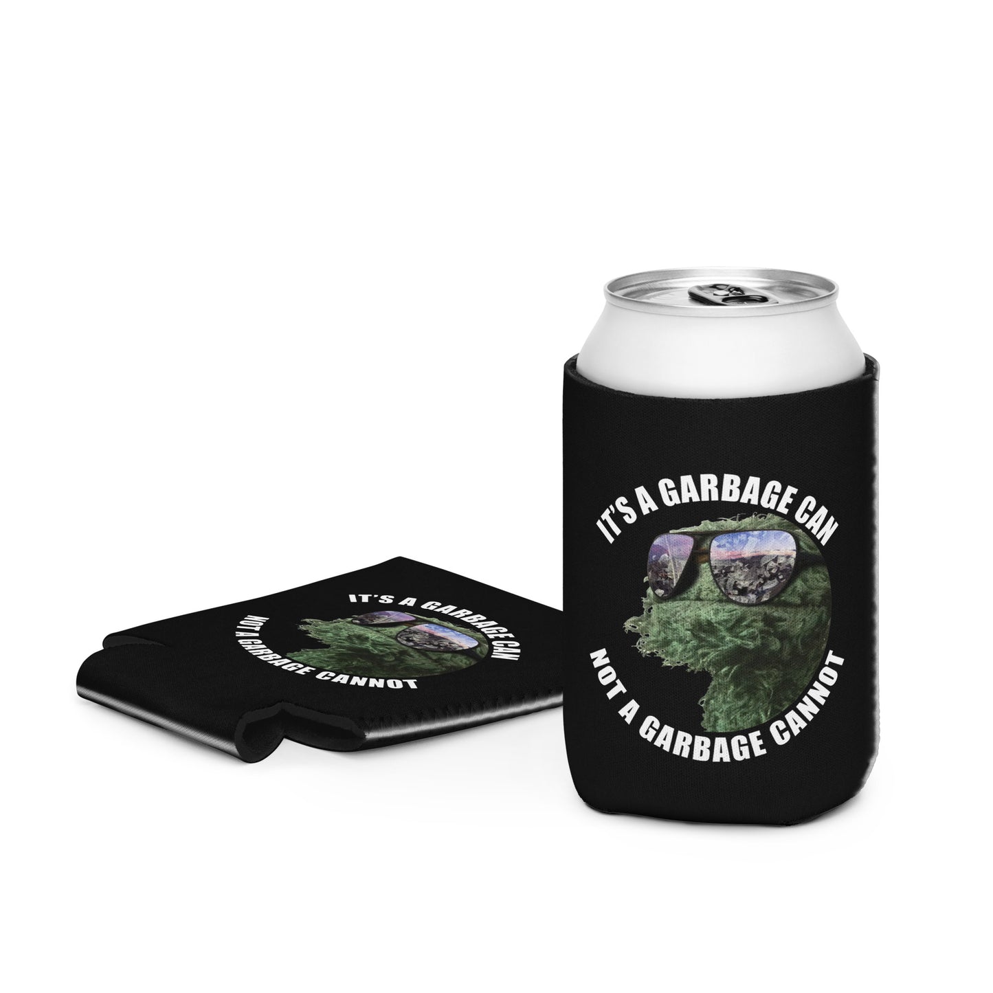 It's a Garbage Can, not a Garbage Cannot with Oscar the grouch in the center. Can cozie
