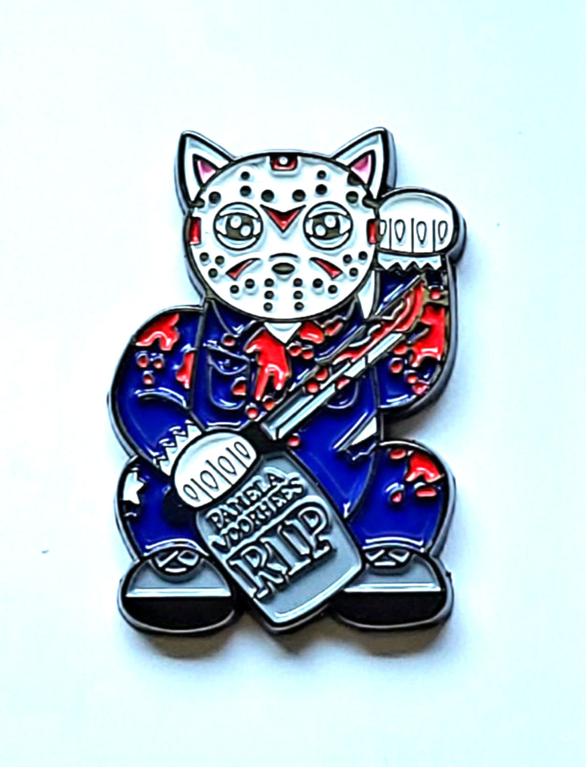 Lucky Neko Jason (enamel pin)