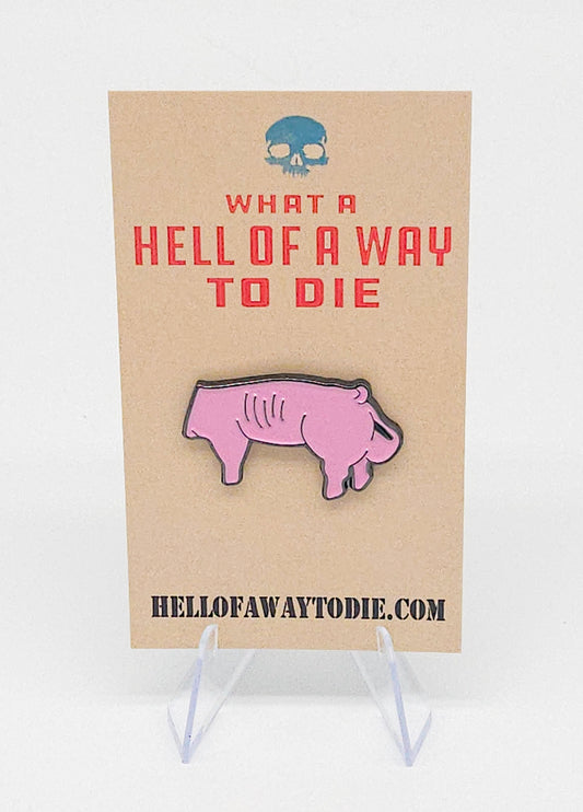 Pig Poop Pin (enamel pin)