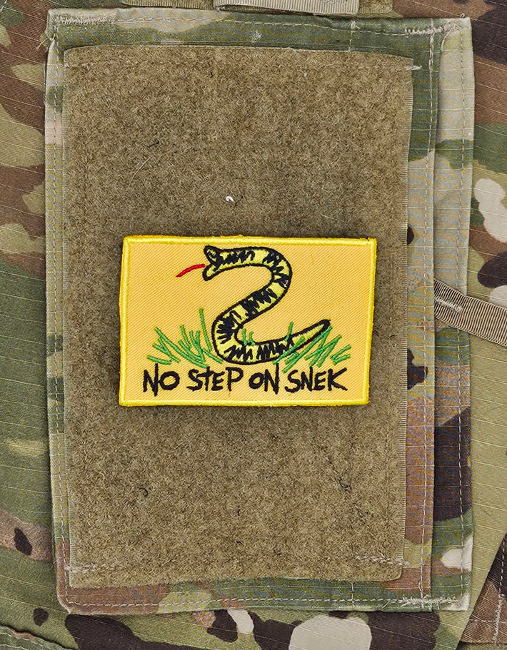 No step on Snek (velcro patch)