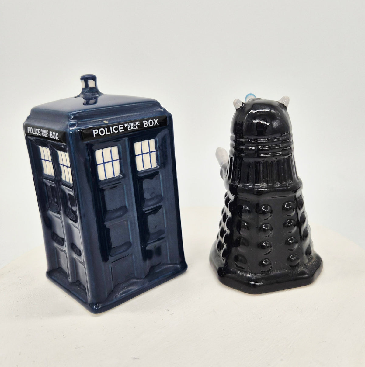 Dr Who salt and pepper shakers