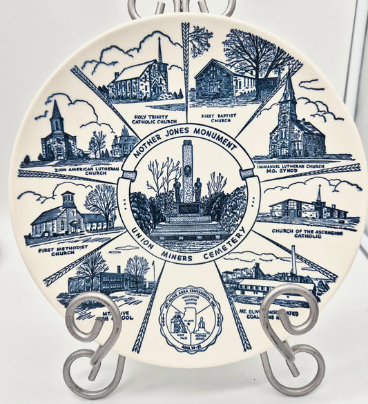 Mt Olive mother Jones monument decorative plate