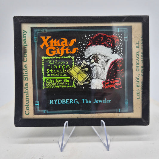 Vintage painted magic lantern slide
