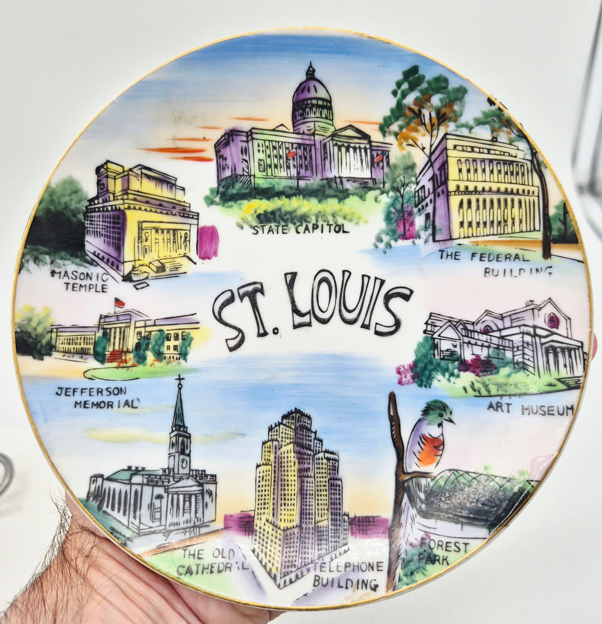 St Louis decorative plate