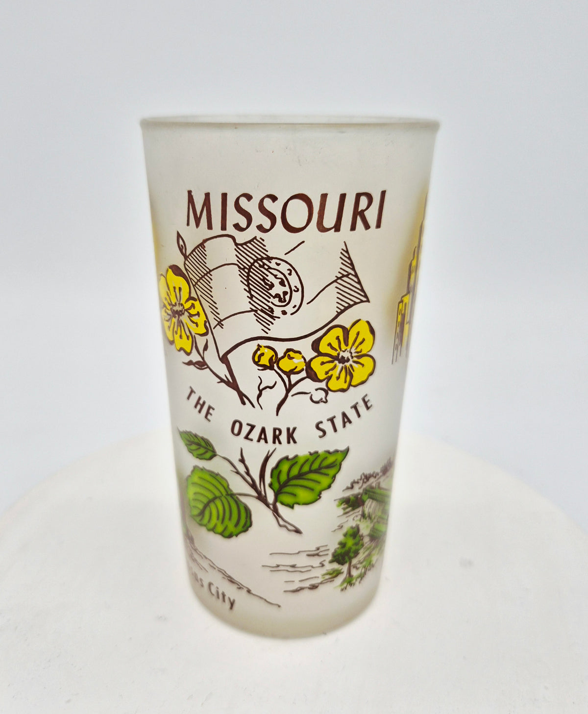 Vintage Missouri state Hazel Atlas glass