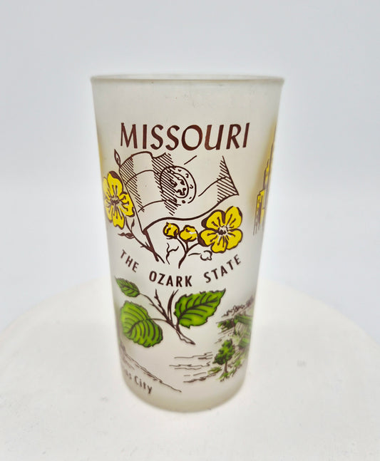 Vintage Missouri state Hazel Atlas glass