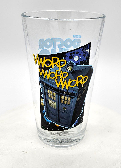 TARDIS pint glass