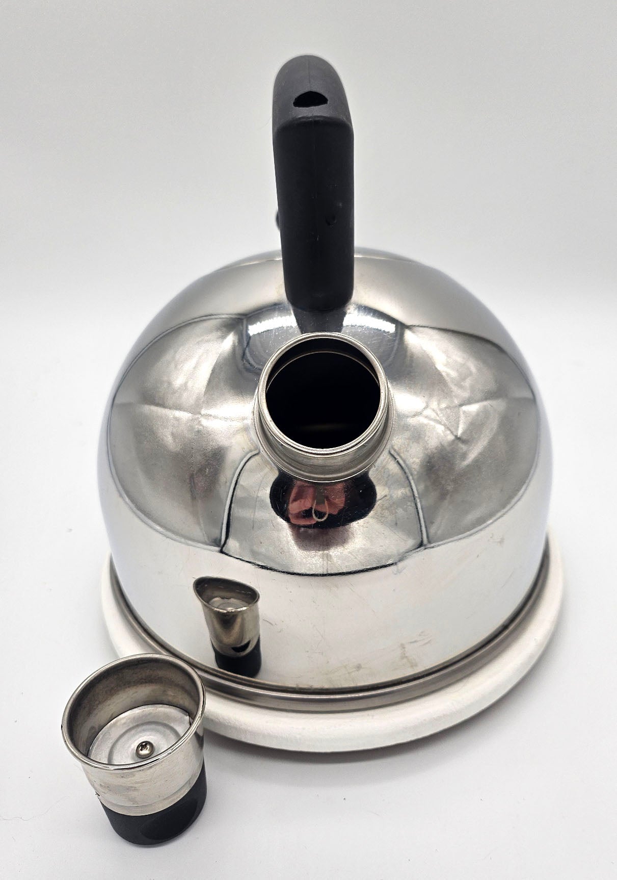 Berndes Stainless Steel Midcentury Whistling Tea Kettle