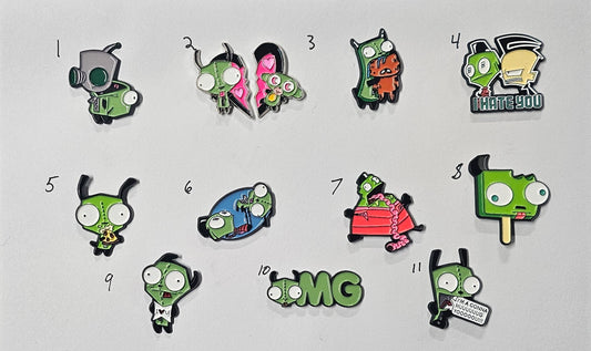Invader Zim pins