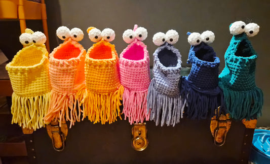 Handmade Drawstring Yip Yip martian bags