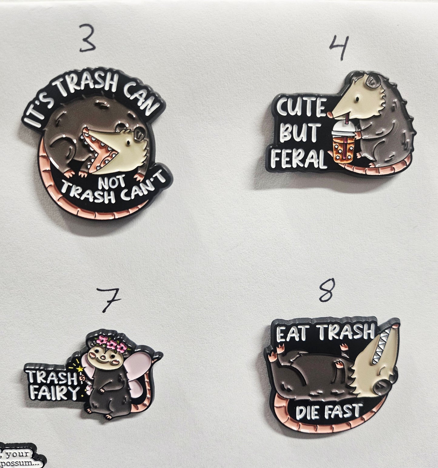 Possum pins
